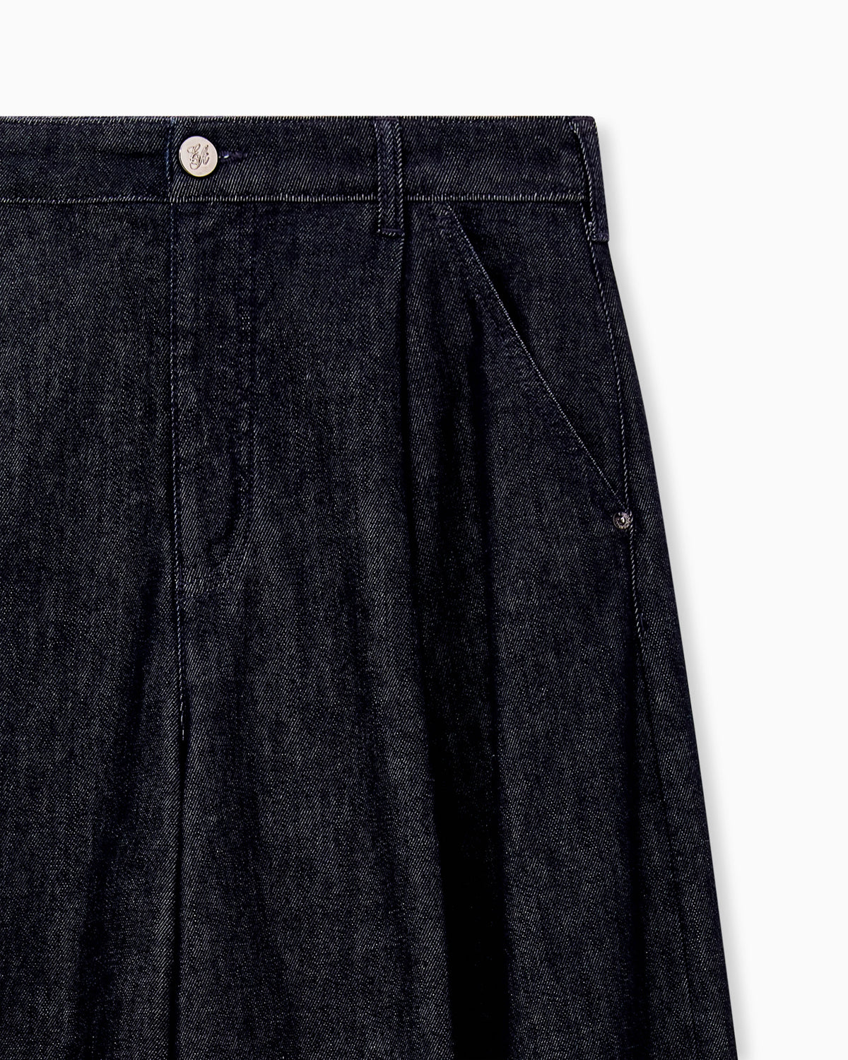 J6i relaxed fit jeans in rinse denim with pleats Signature Capsule