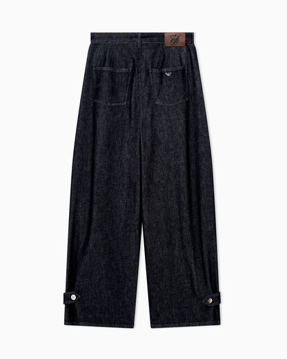 J6i relaxed fit jeans in rinse denim with pleats Signature Capsule