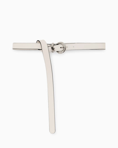 Smooth leather belt