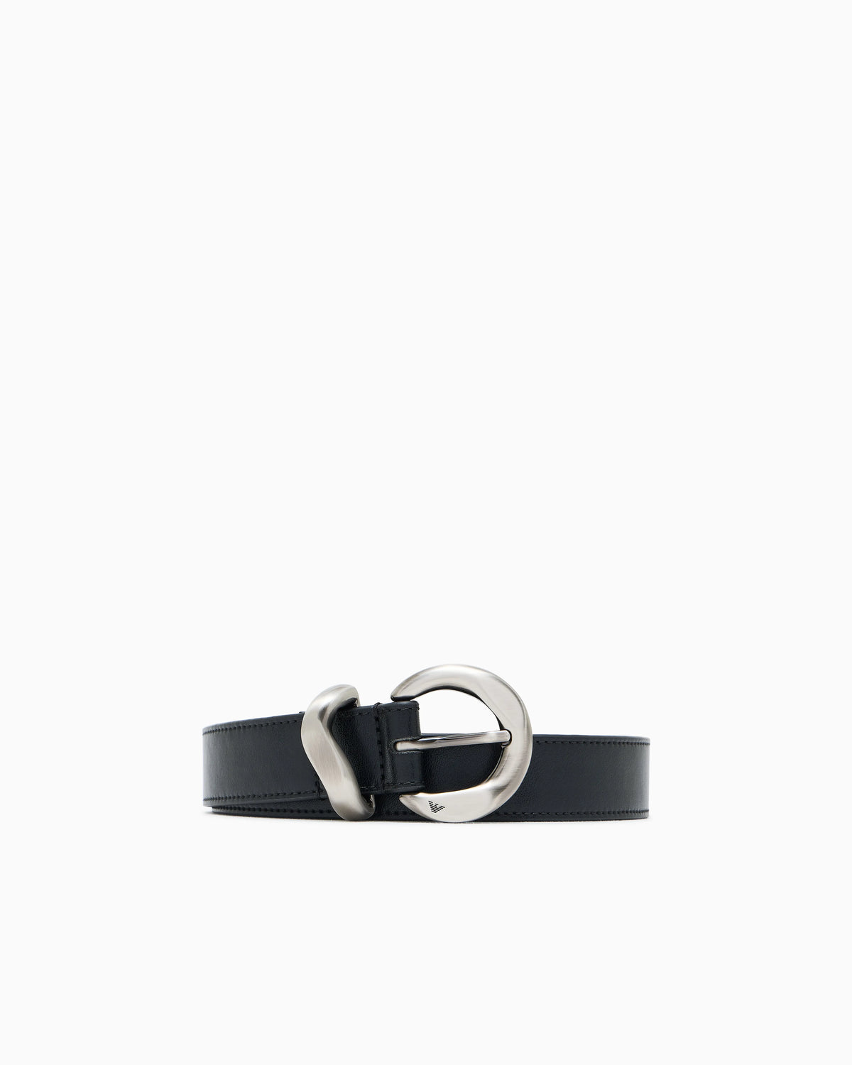 Smooth leather belt