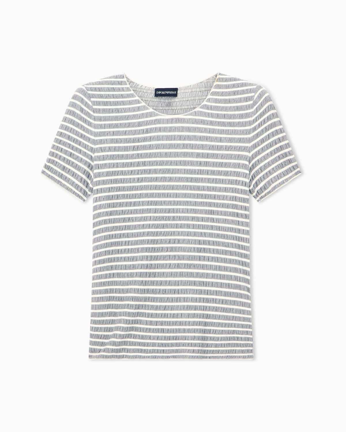 Slim-fit striped jacquard jersey shirt Signature Capsule