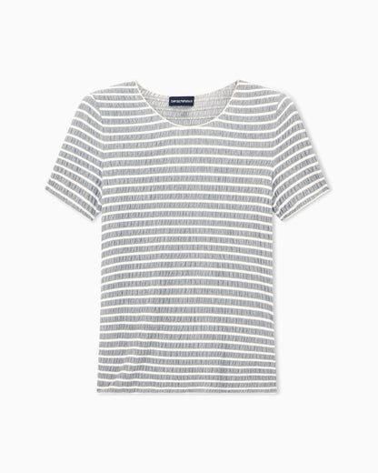 Slim-fit striped jacquard jersey shirt Signature Capsule