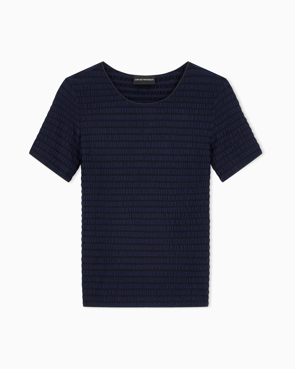 Slim-fit striped jacquard jersey shirt Signature Capsule