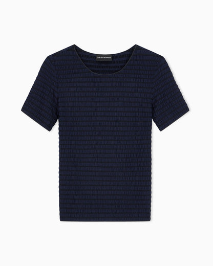 Slim-fit striped jacquard jersey shirt Signature Capsule