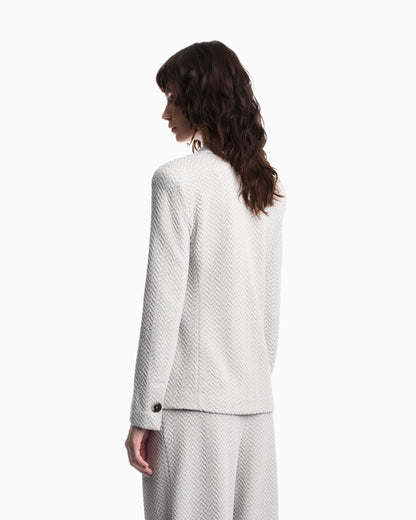 Chevron jacquard jersey jacket Signature Capsule