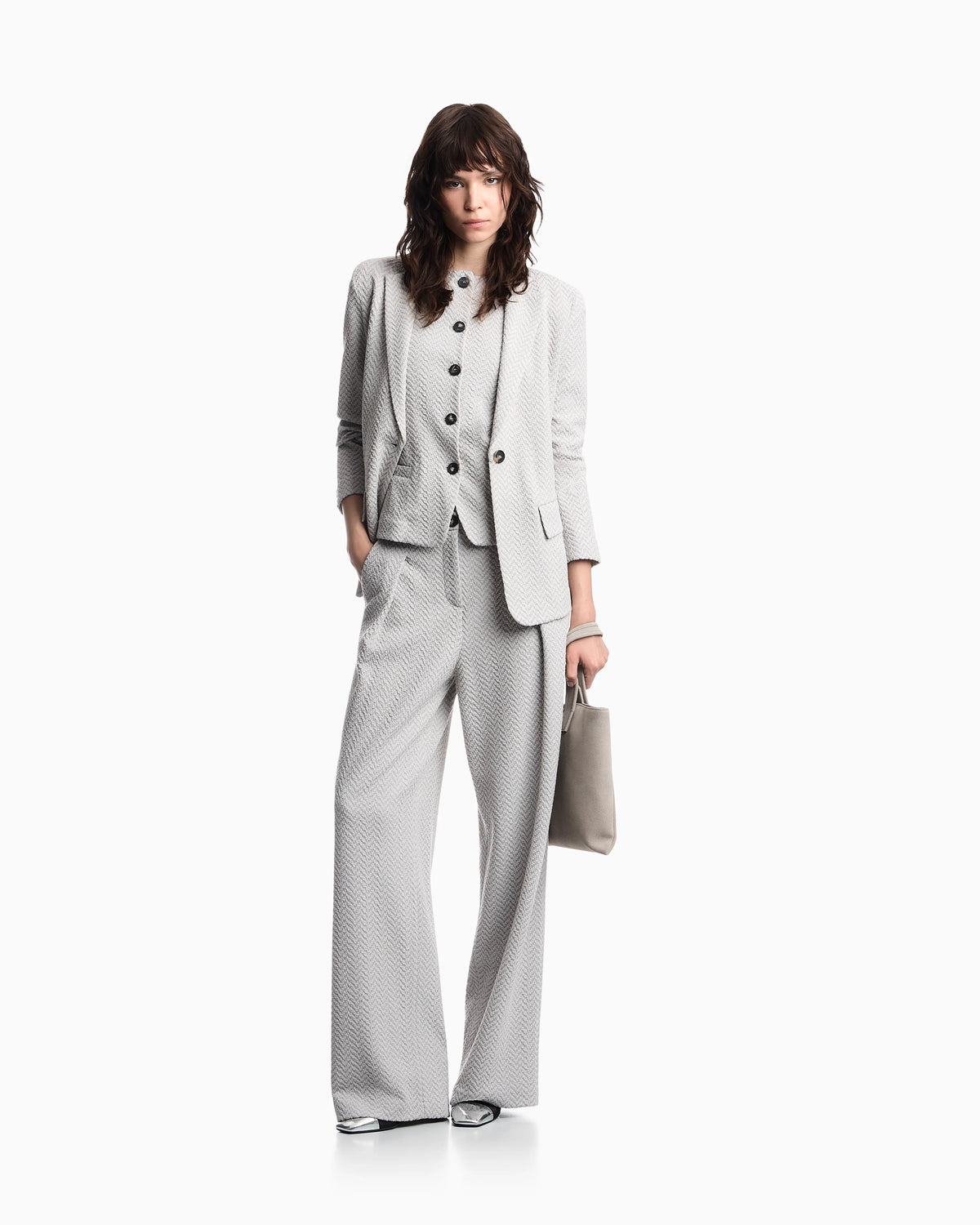 Chevron jacquard jersey jacket Signature Capsule