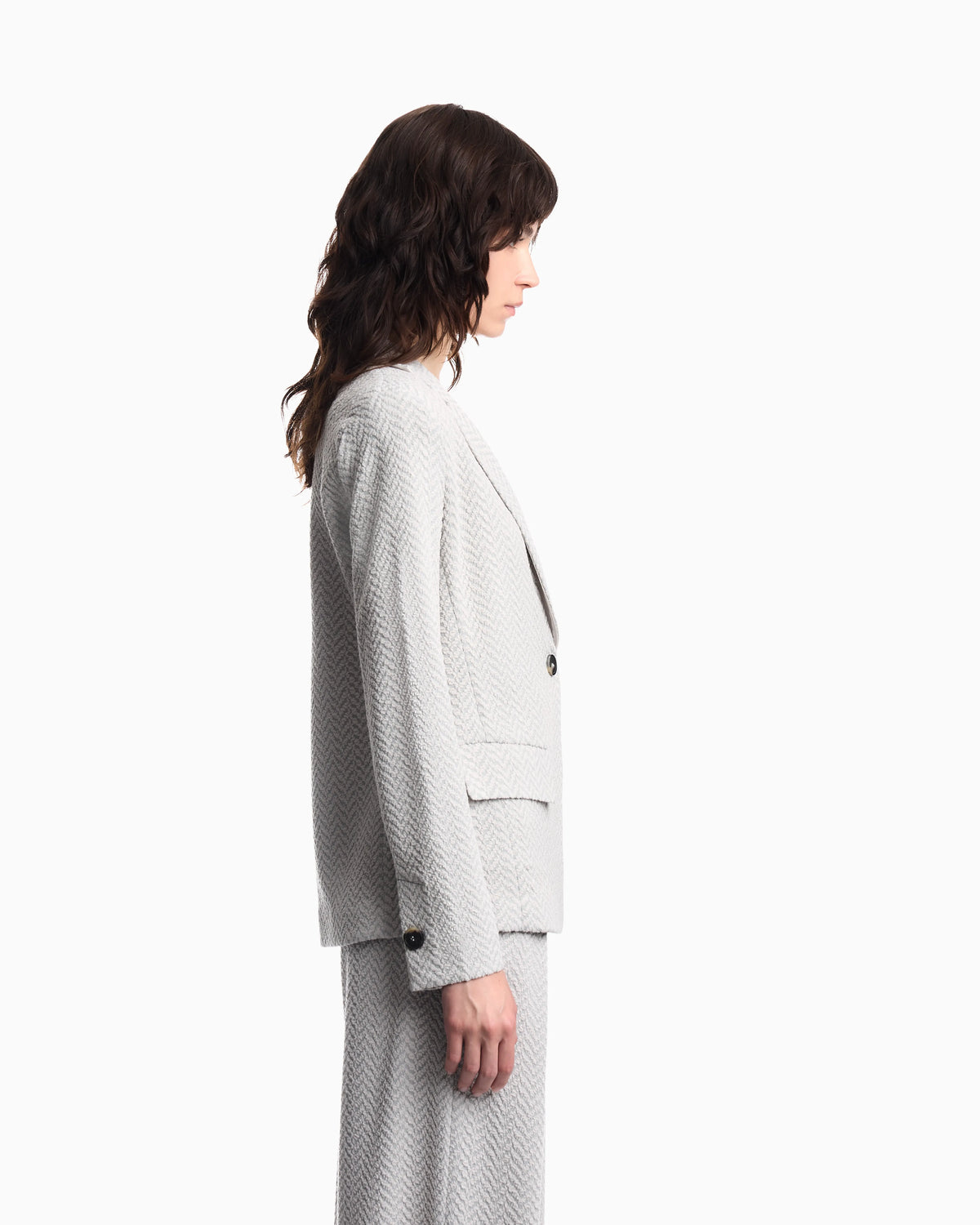 Chevron jacquard jersey jacket Signature Capsule