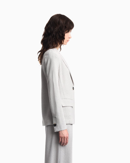Chevron jacquard jersey jacket Signature Capsule