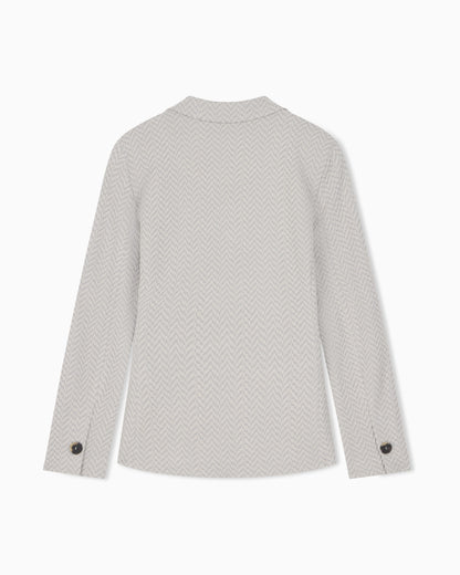 Chevron jacquard jersey jacket Signature Capsule