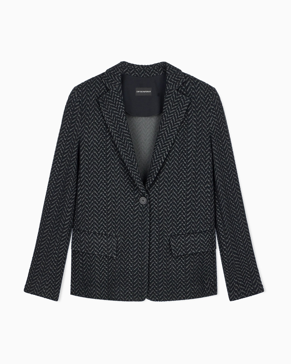 Chevron jacquard jersey jacket Signature Capsule