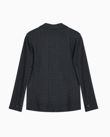 Chevron jacquard jersey jacket Signature Capsule