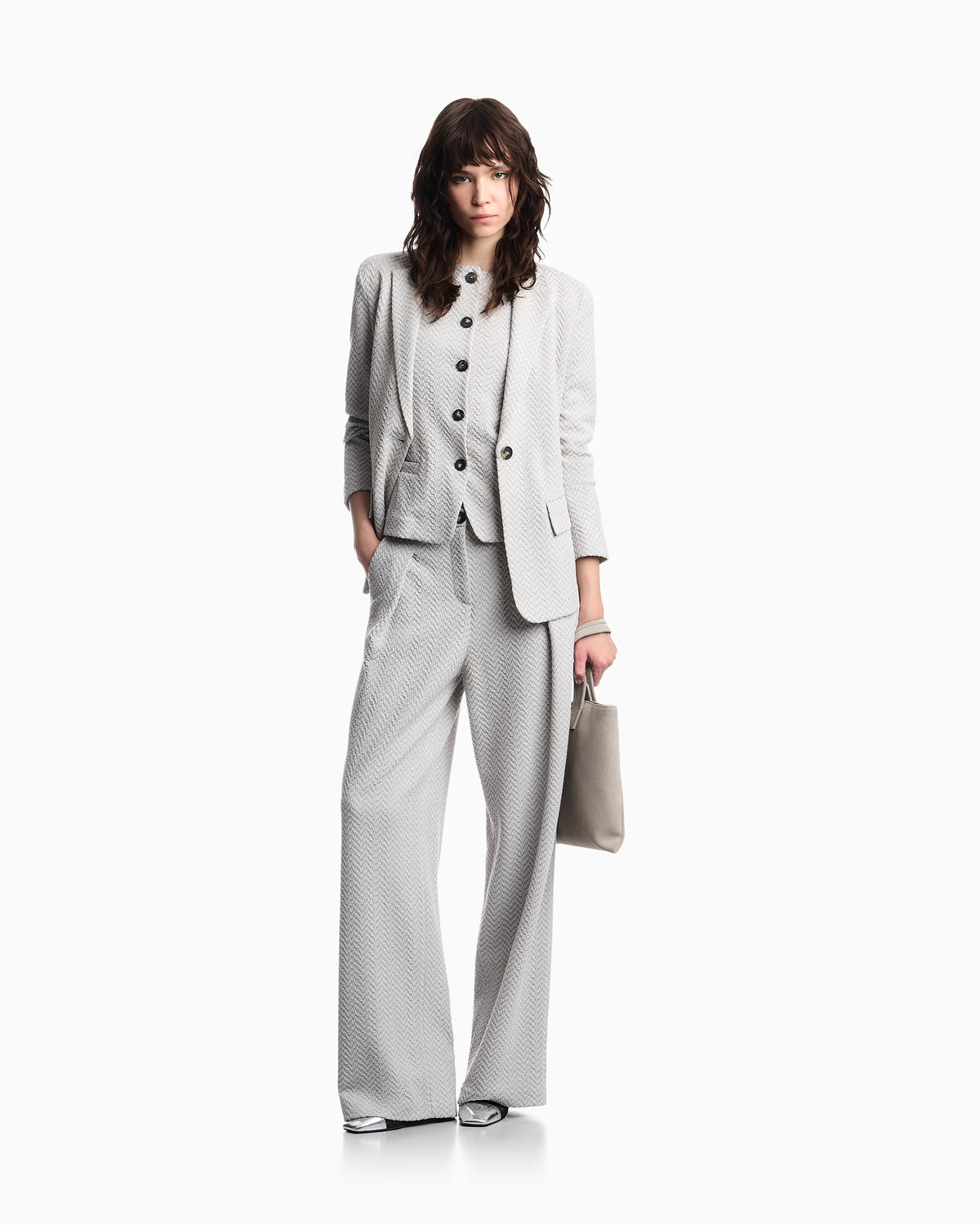 Chevron jacquard jersey pants Signature Capsule