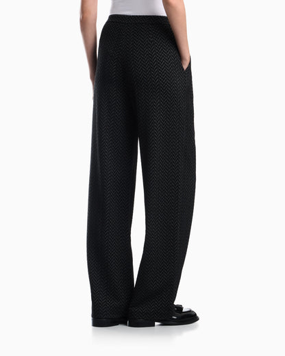Chevron jacquard jersey pants Signature Capsule