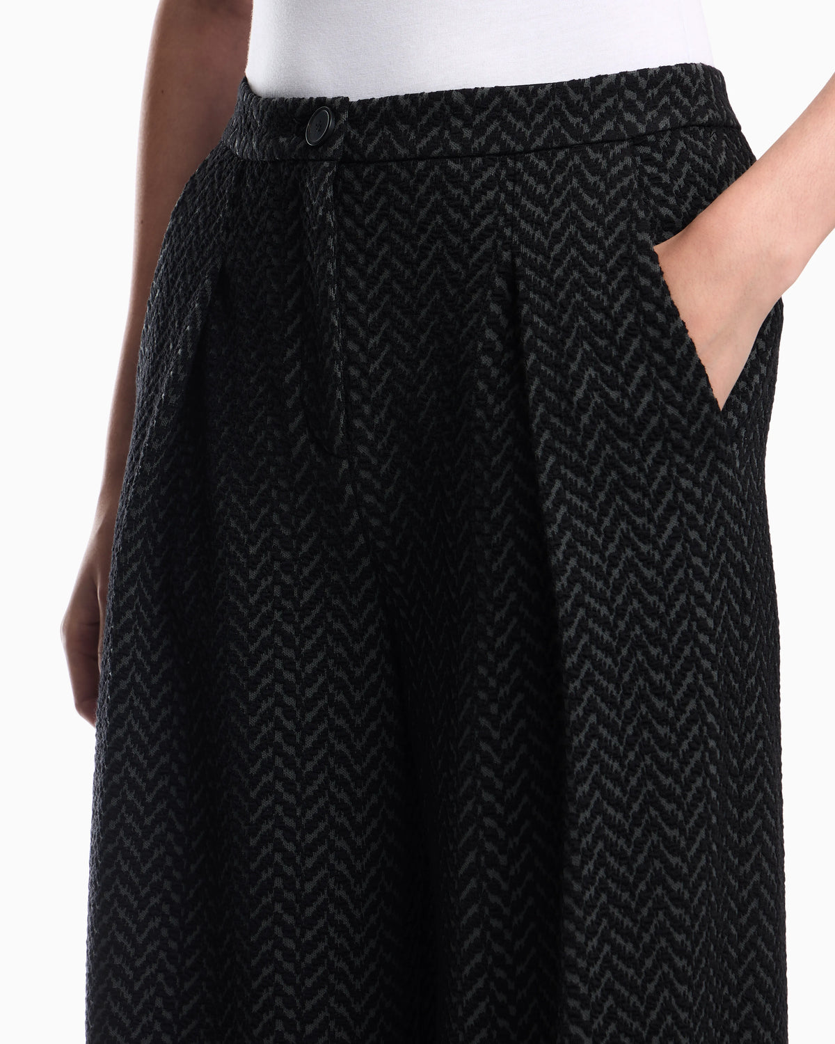 Chevron jacquard jersey pants Signature Capsule