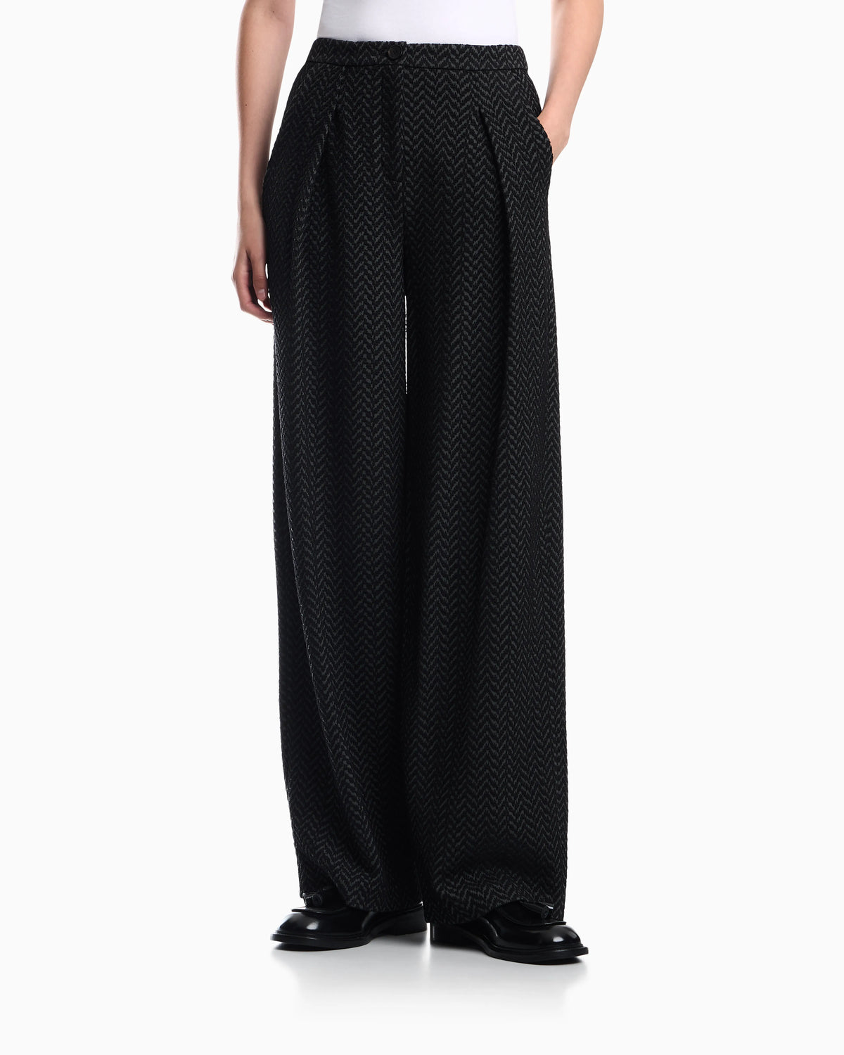 Chevron jacquard jersey pants Signature Capsule