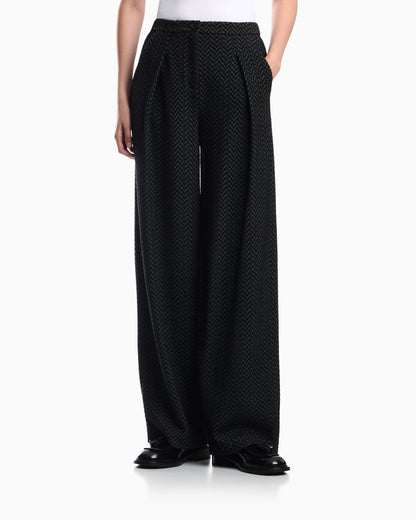 Chevron jacquard jersey pants Signature Capsule