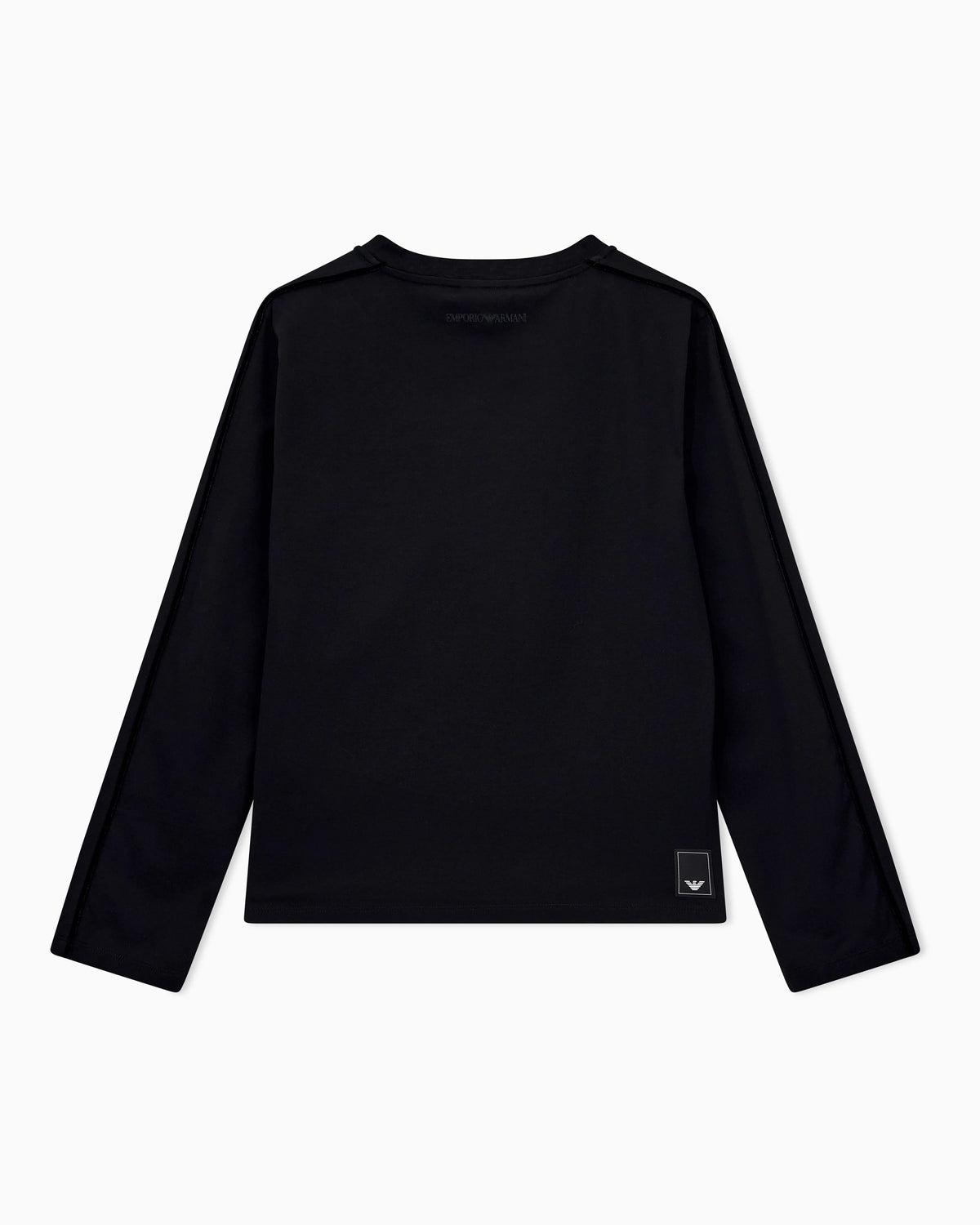 Mercerized jersey shirt with chenille tape Travel Essential