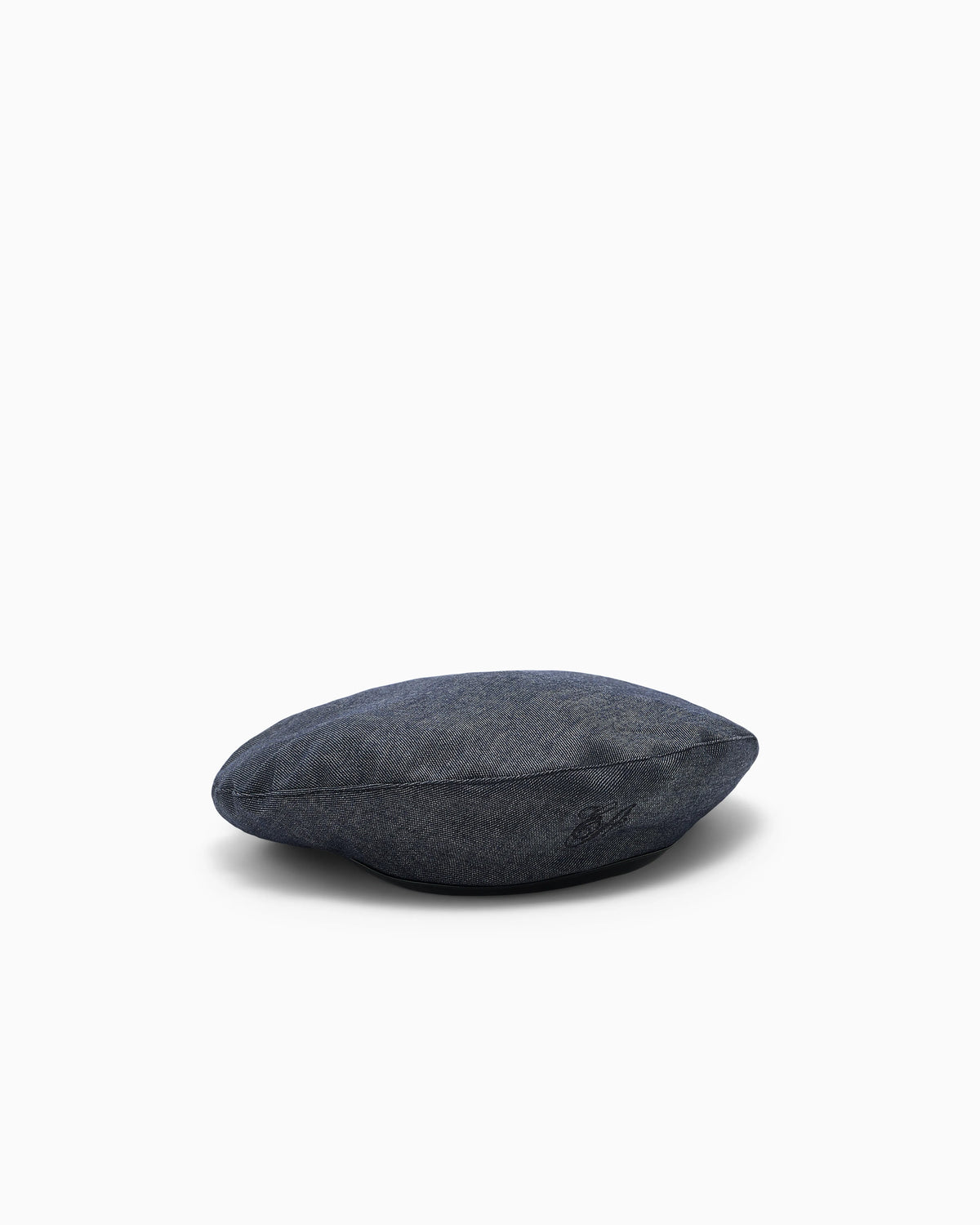 Wool-blend beret with denim effect Signature Capsule