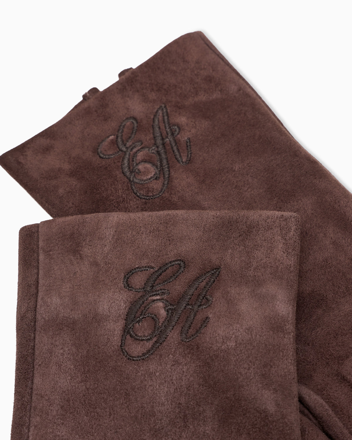 Suede gloves with Signature Capsule logo embroidery