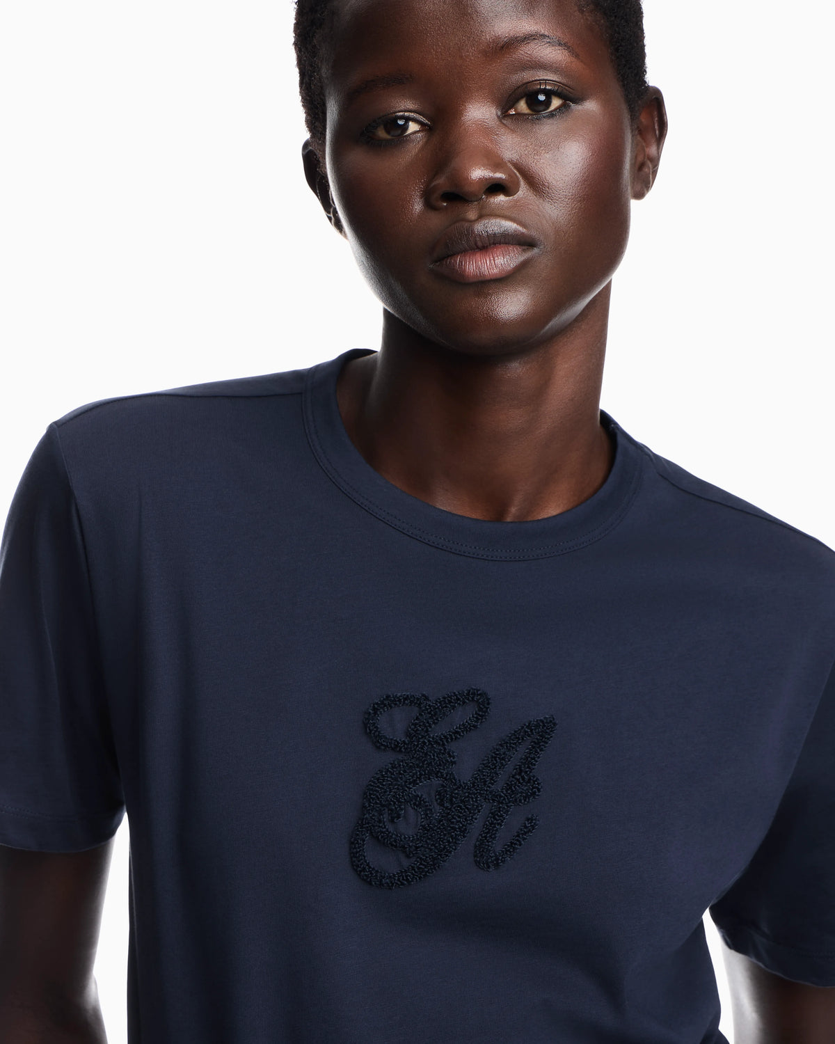 Supima jersey T-shirt with Signature Capsule logo embroidery