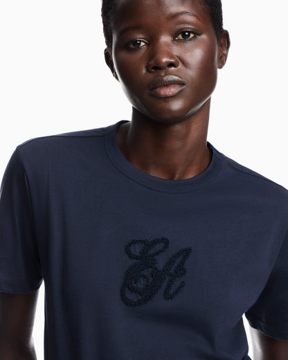 Supima jersey T-shirt with Signature Capsule logo embroidery