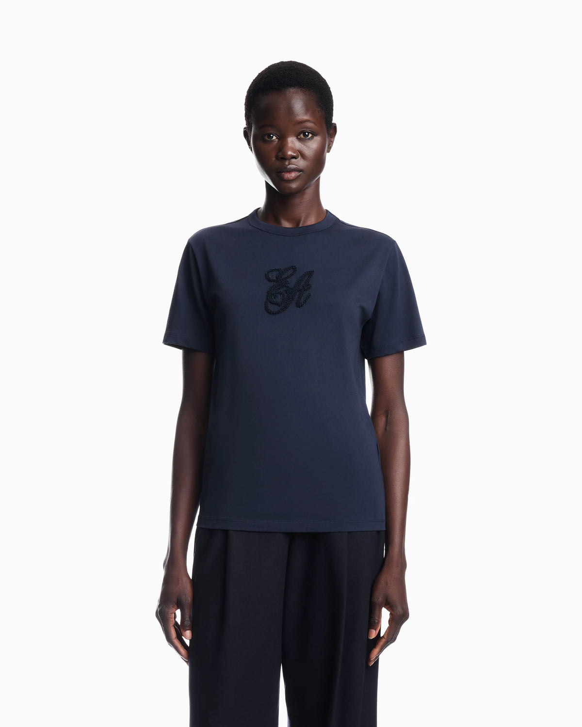 Supima jersey T-shirt with Signature Capsule logo embroidery