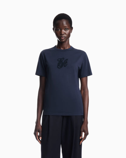 Supima jersey T-shirt with Signature Capsule logo embroidery