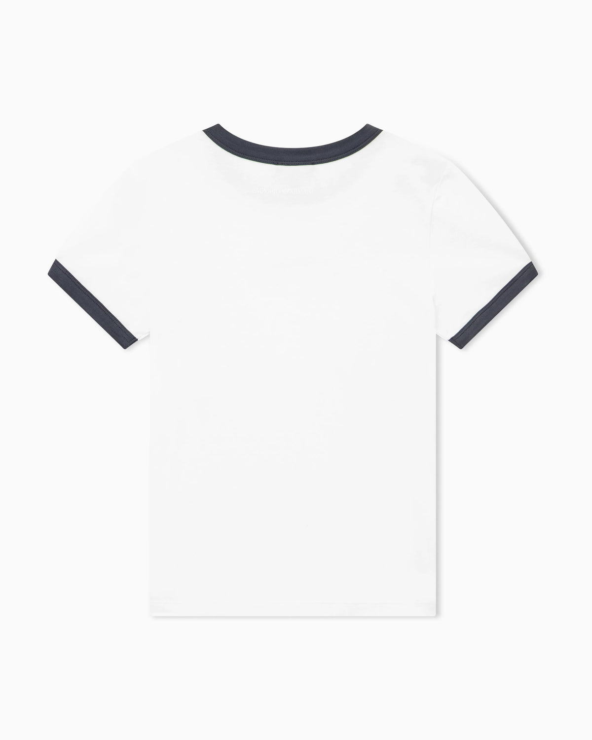 Cotton jersey T-shirt with front logo and contrasting trim