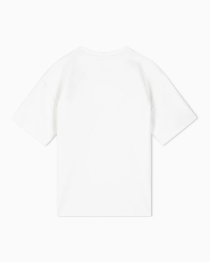 T-shirt in stretch viscose with a pocket outline