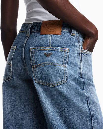 J14 regular fit jeans in denim armani jeans
