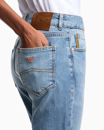 Jeans J7J bootcut fit in stretch denim Armani Jeans