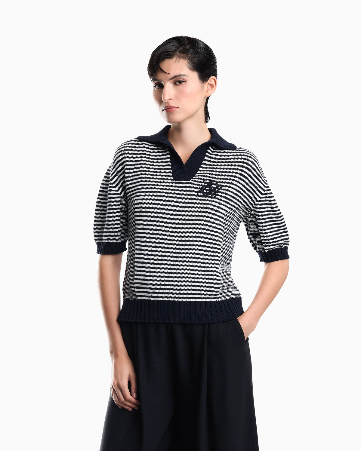 Striped polo collar shirt Signature Capsule