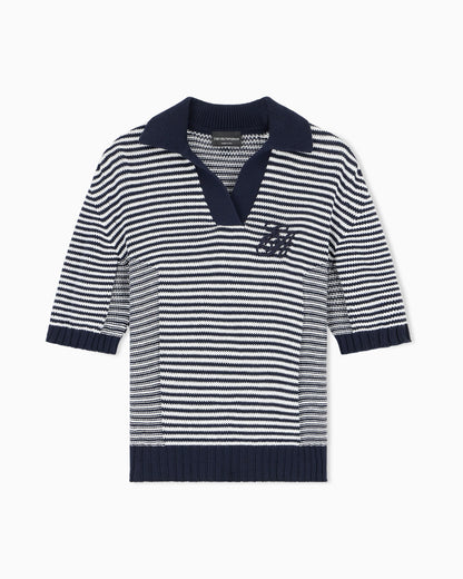 Striped polo collar shirt Signature Capsule