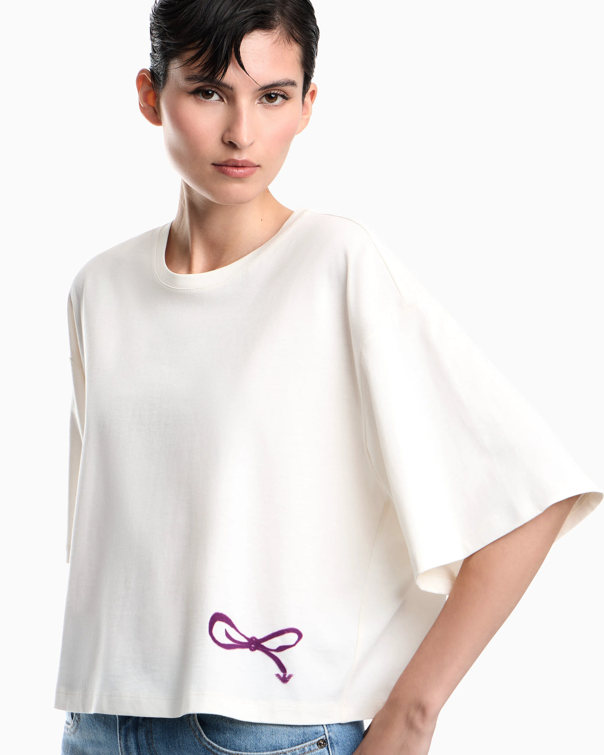 Oversized T-shirt in Supima cotton jersey
