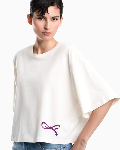 Oversized T-shirt in Supima cotton jersey