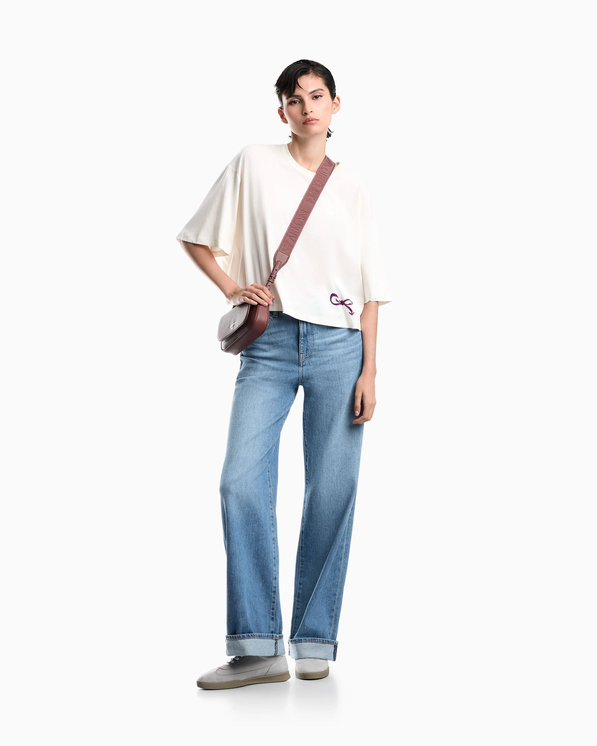 Oversized T-shirt in Supima cotton jersey