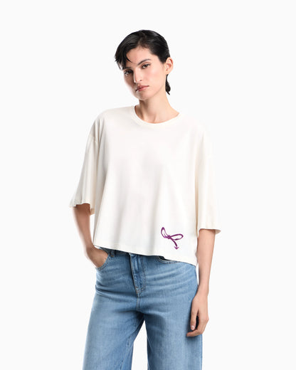 Oversized T-shirt in Supima cotton jersey