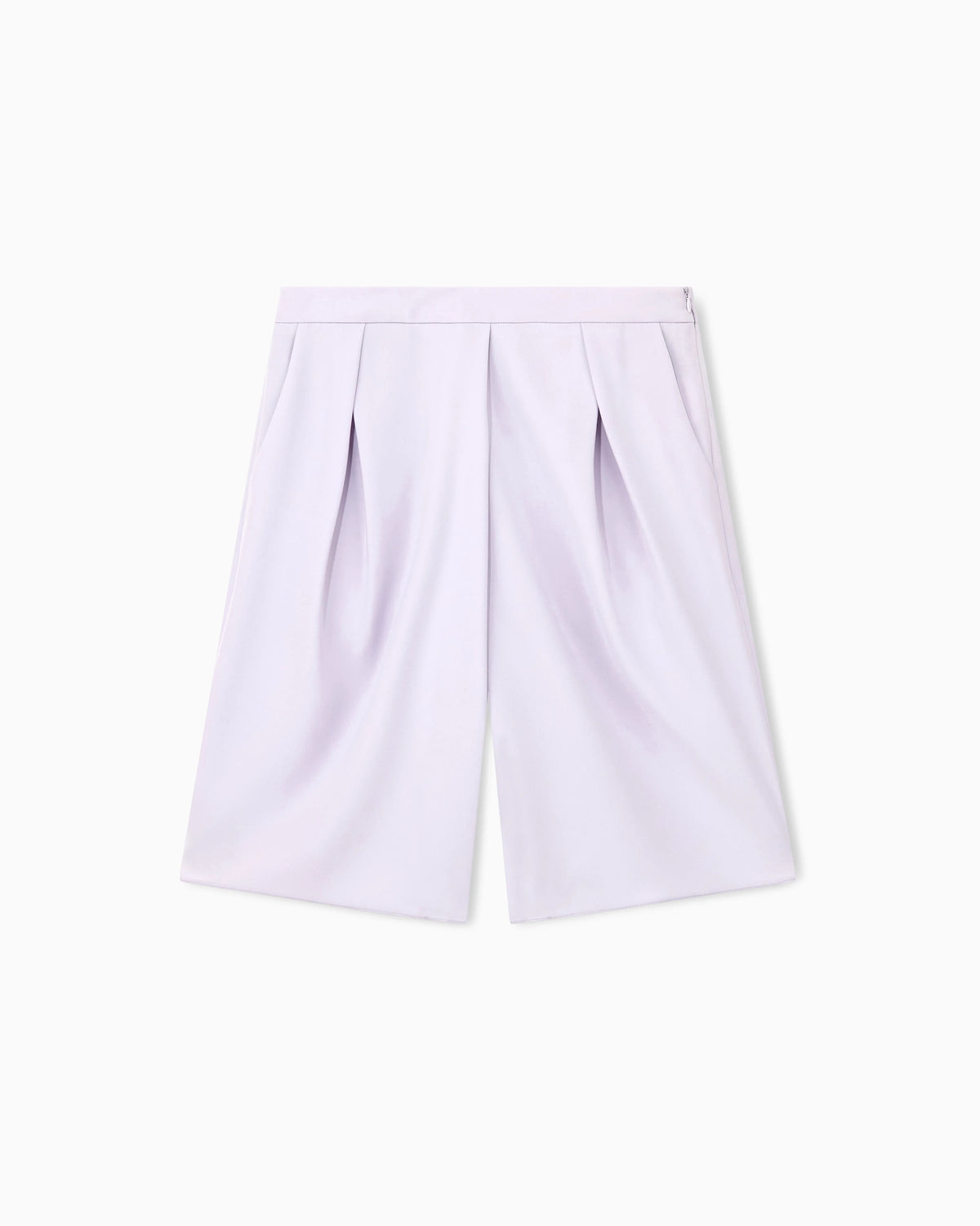 Bermuda shorts in techno cady with front pleats