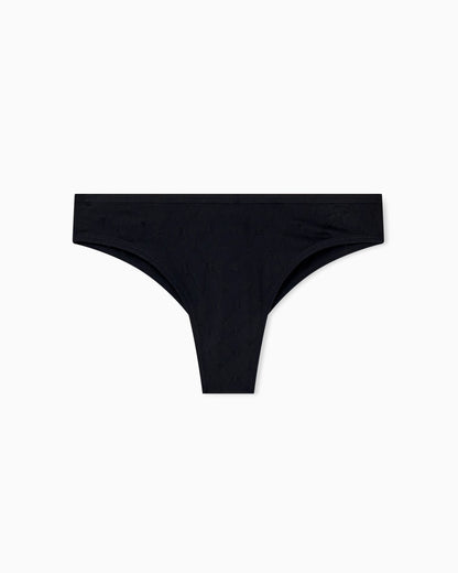 Stretch jersey Brazilian briefs with an all-over monogram