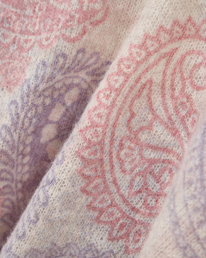 Alpaca sweater with paisley print Boteh Capsule