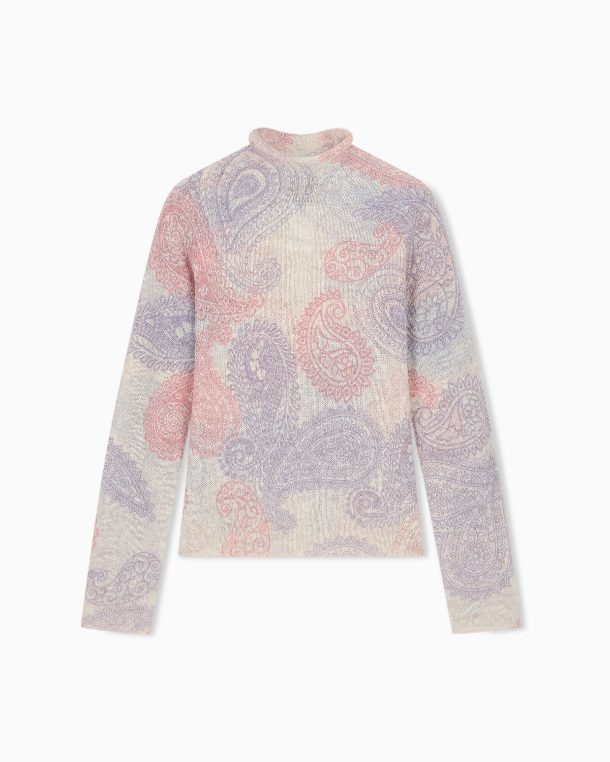 Alpaca sweater with paisley print Boteh Capsule