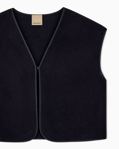Vest in virgin wool cloth Boteh Capsule