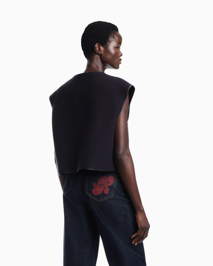 Vest in virgin wool cloth Boteh Capsule