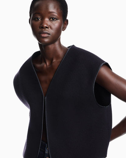 Vest in virgin wool cloth Boteh Capsule