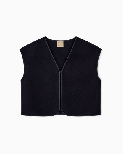 Vest in virgin wool cloth Boteh Capsule
