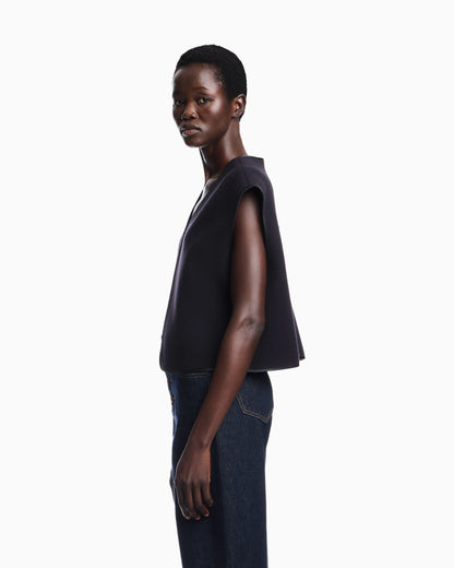 Vest in virgin wool cloth Boteh Capsule