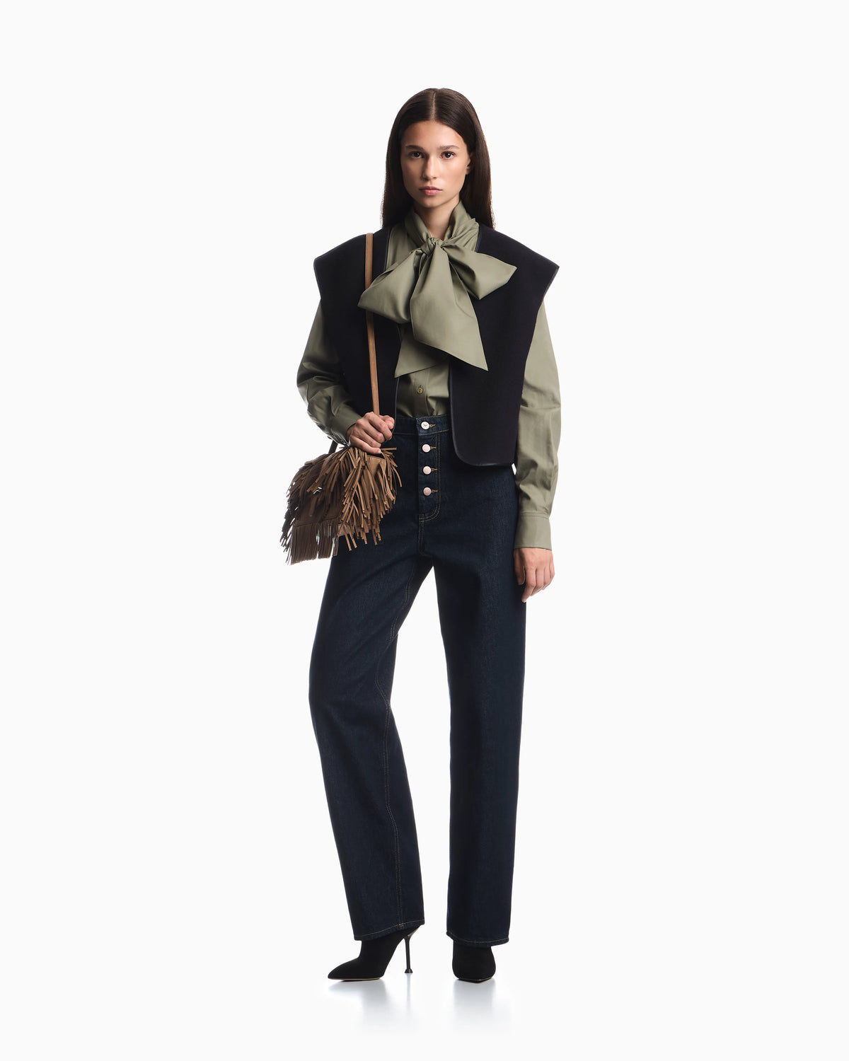 Scarf collar shirt Boteh Capsule