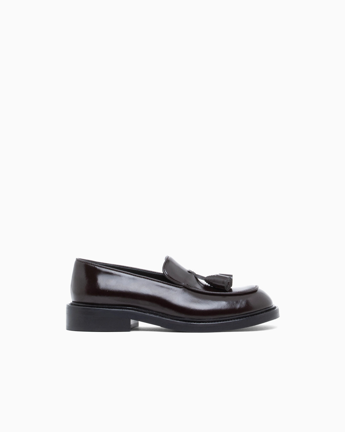 Shiny leather loafers with tassels Signature Capsule