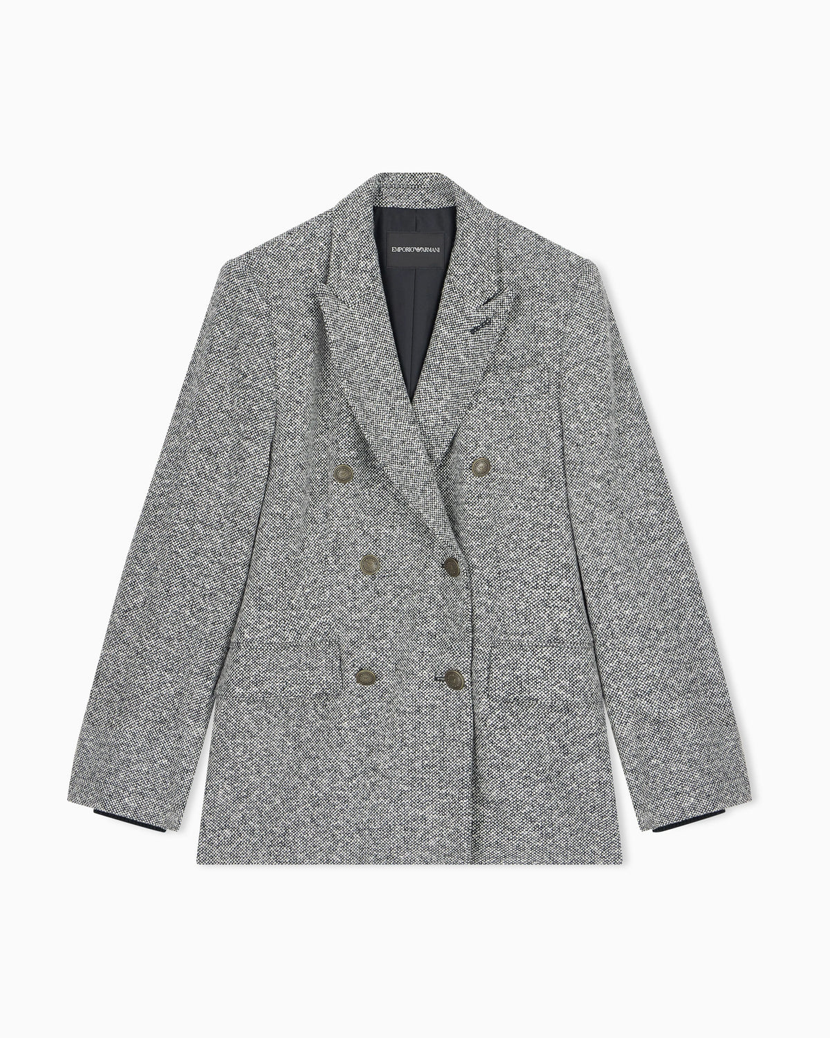 Tweed double-breasted blazer
