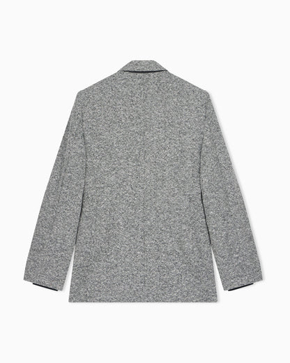 Tweed double-breasted blazer